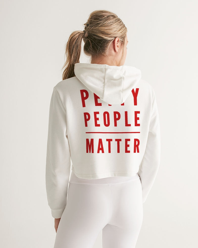 Petty people matter Cropped Hoodie