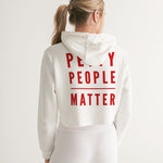 Petty people matter Cropped Hoodie