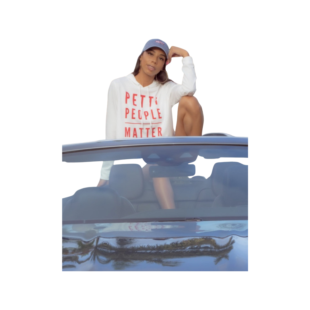 Petty people matter Cropped Hoodie